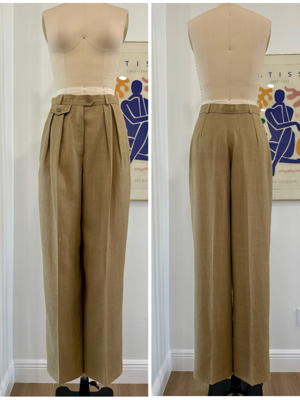 Vintage 80’s/90’s High-Waist Pleated Trousers - Picture 3 of 16